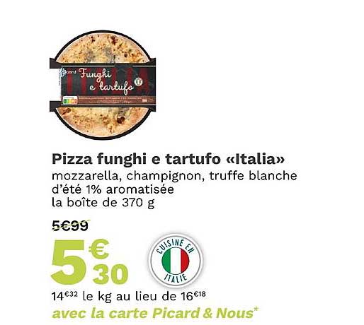 pizza funghi e tartufo «italia»