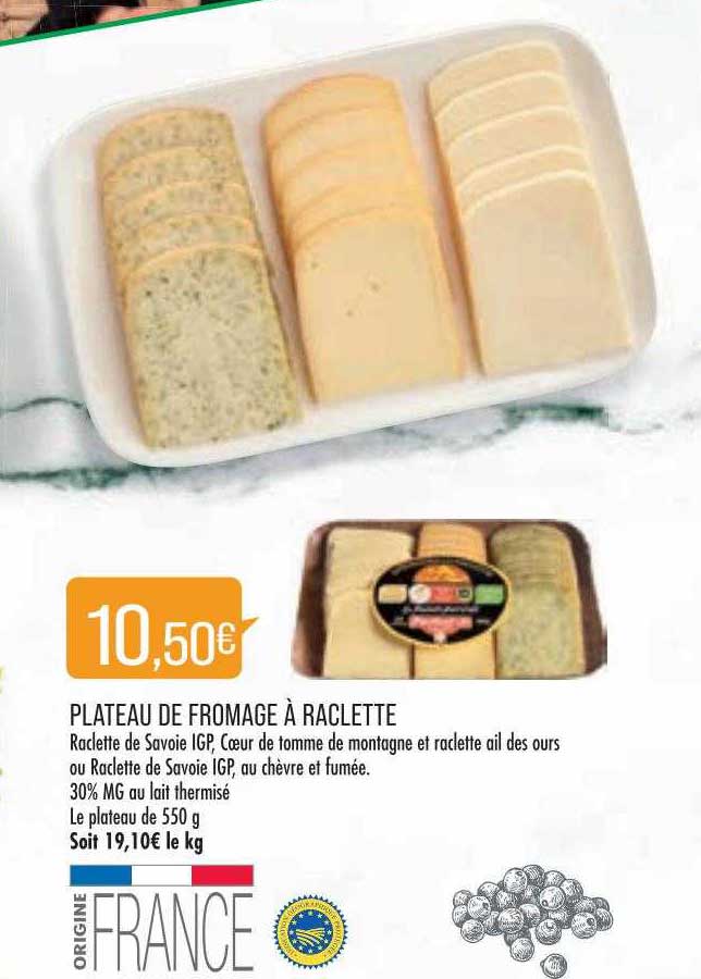 Plateau De Fromage à Raclette