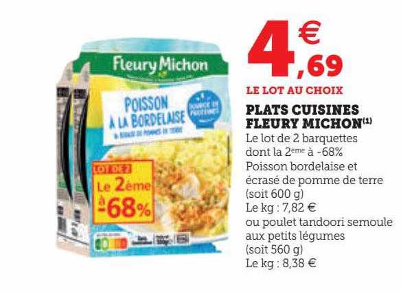 plats cuisinés fleury michon