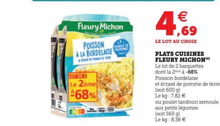 plats cuisinés fleury michon