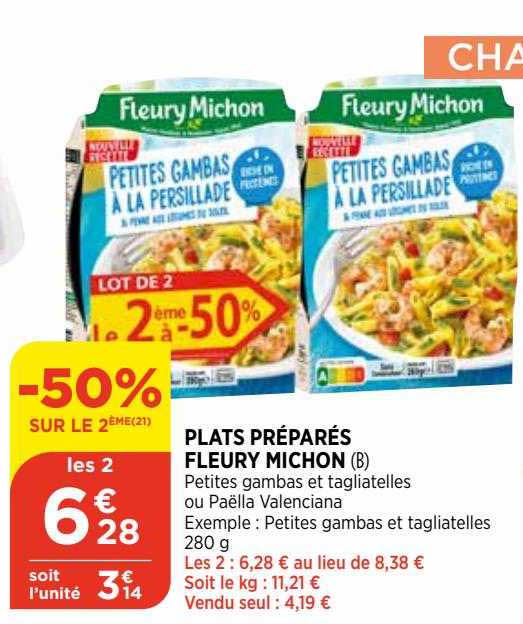 plats préparés fleury michon