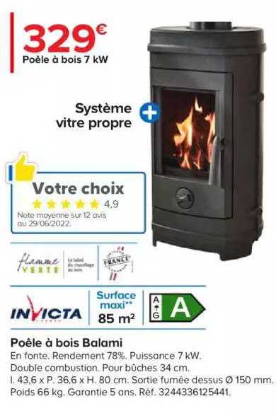 Poêle à Bois Balami Invicta