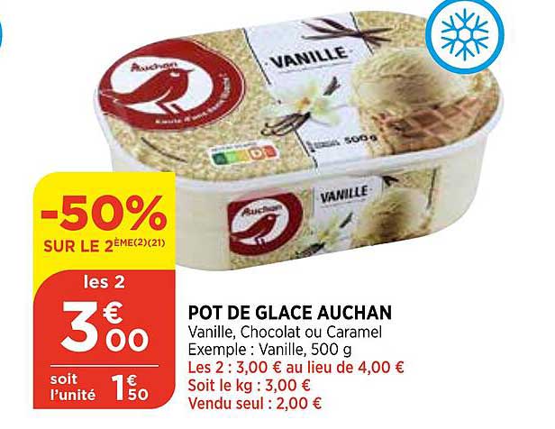 Pot De Glace Auchan