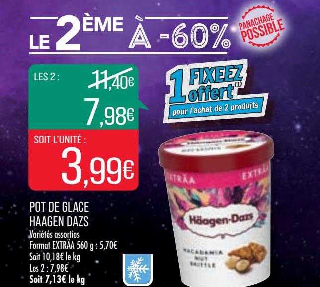 pot de glace häagen dazs