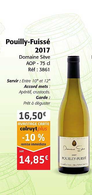 pouilly-fuissé 2017 domaine sève aop
