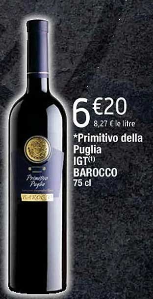 primitivo della puglia igt barocco