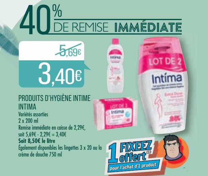 produits d'hygiène intime intima