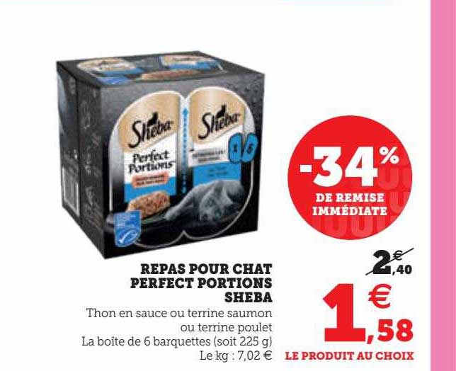 Repas Pour Chat Perfect Portions Sheba