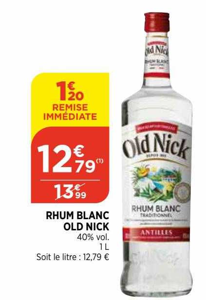 rhum blanc old nick