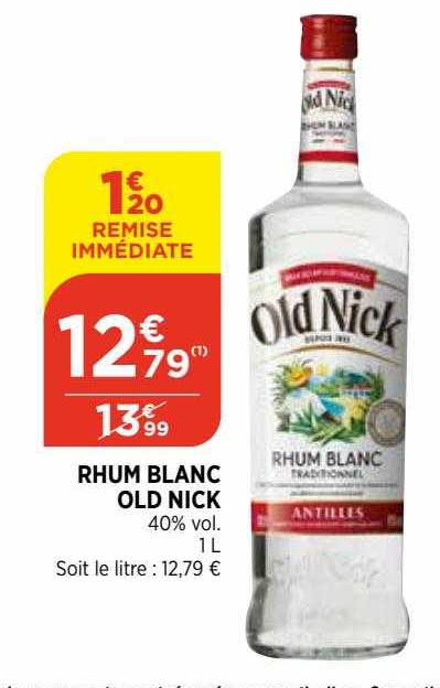 rhum blanc old nick