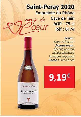 saint-peray 2020 empreite du rhône cave de tain aop