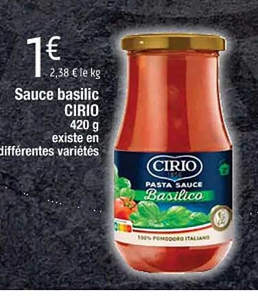 Sauce Basilic Cirio