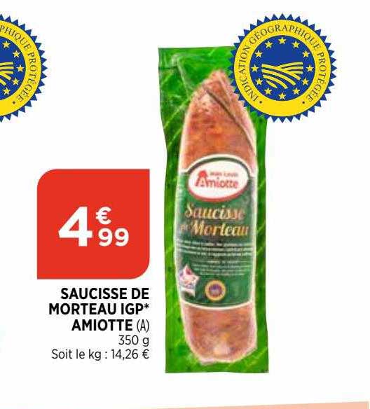 Saucisse De Morteau Igp Amiotte