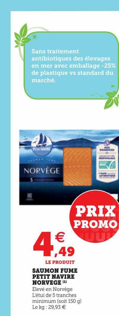 Saumon Fumé Petit Navire Norvège