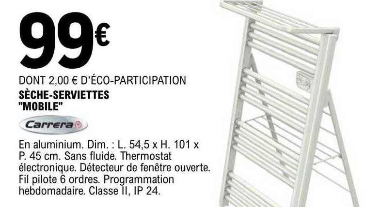sèche-serviettes "mobile" carrera
