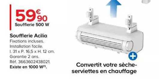 soufflerie 500w acilia