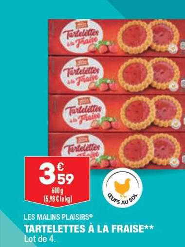 tartelettes à la fraise les malins plaisirs