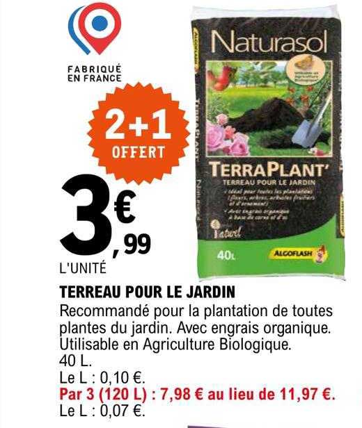 terreau pour le jardin naturasol