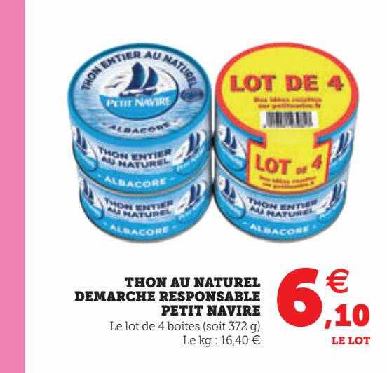 Thon Au Naturel Démarche Responsable Petit Navire