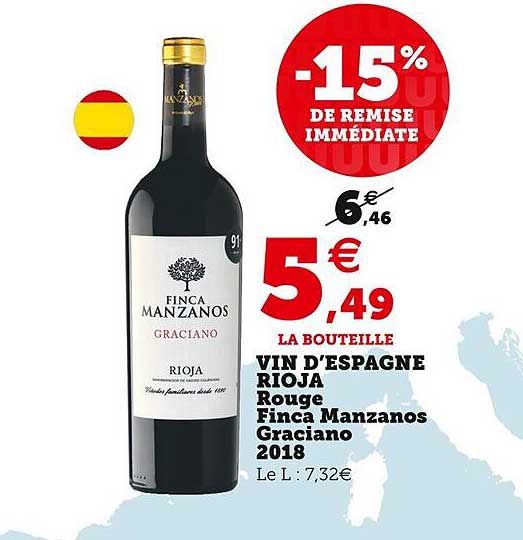 vin d'espagne rioja rouge finca manzanos graciano 2018