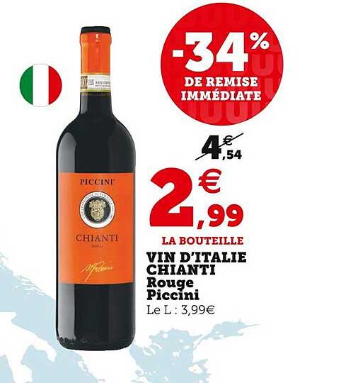 vin d'italie chianti rouge piccini