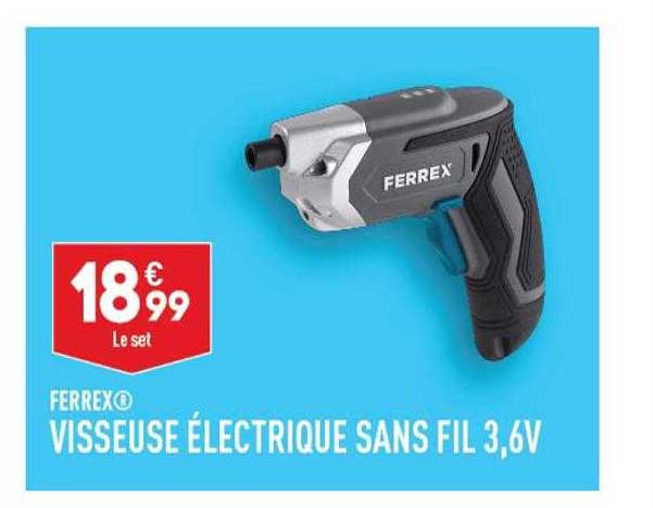 visseuse électrique sans fil 3,6v ferrex