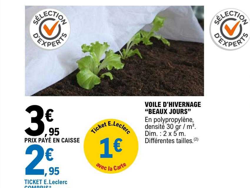 Voile D'hivernage "beaux Jours"