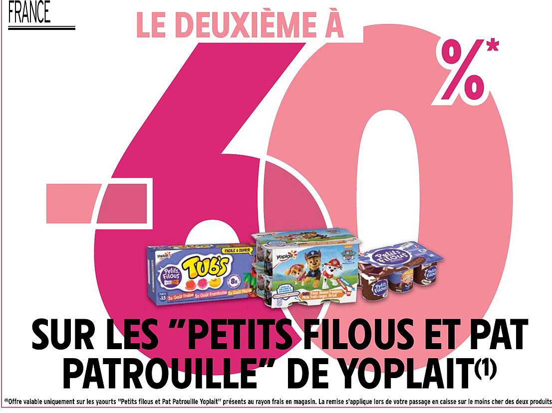 "petits filous et pat patrouille" de yoplait