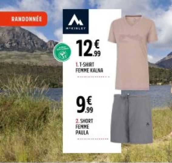 1- t-shirt femme kaluna short femme paula