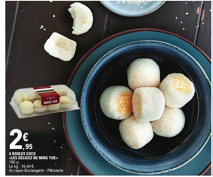 8 boules coco "les délices de ming yue"