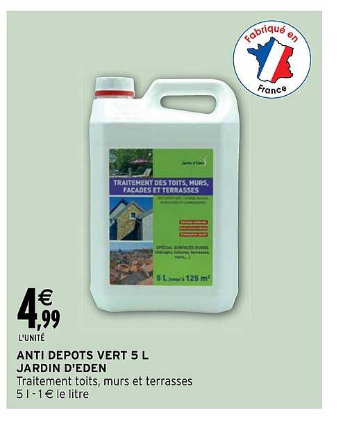anti depots vert 5 l jardin d'eden
