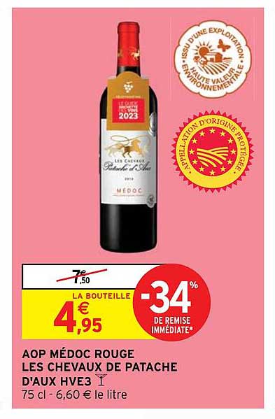 aop médoc rouge les chevaux de patache d'aux hve3
