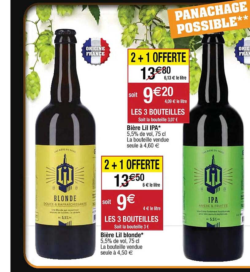 bière lil blonde ou lil ipa