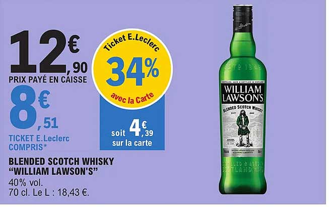 blended scotch whisky "william lawson's"