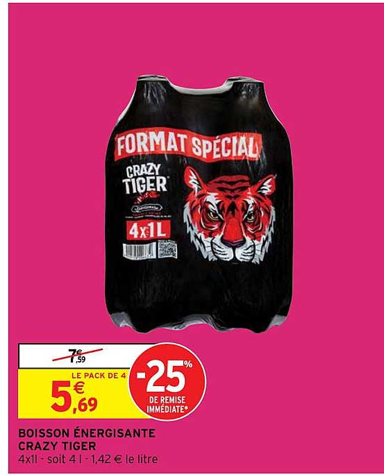 boisson énergisante crazy tiger
