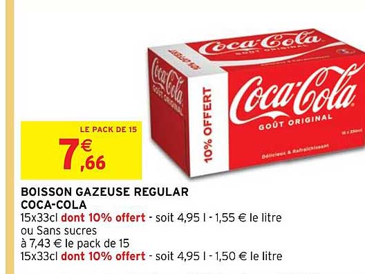 Boisson Gazeuse Regular Coca-Cola
