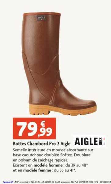 bottes chambord pro 2 aigle