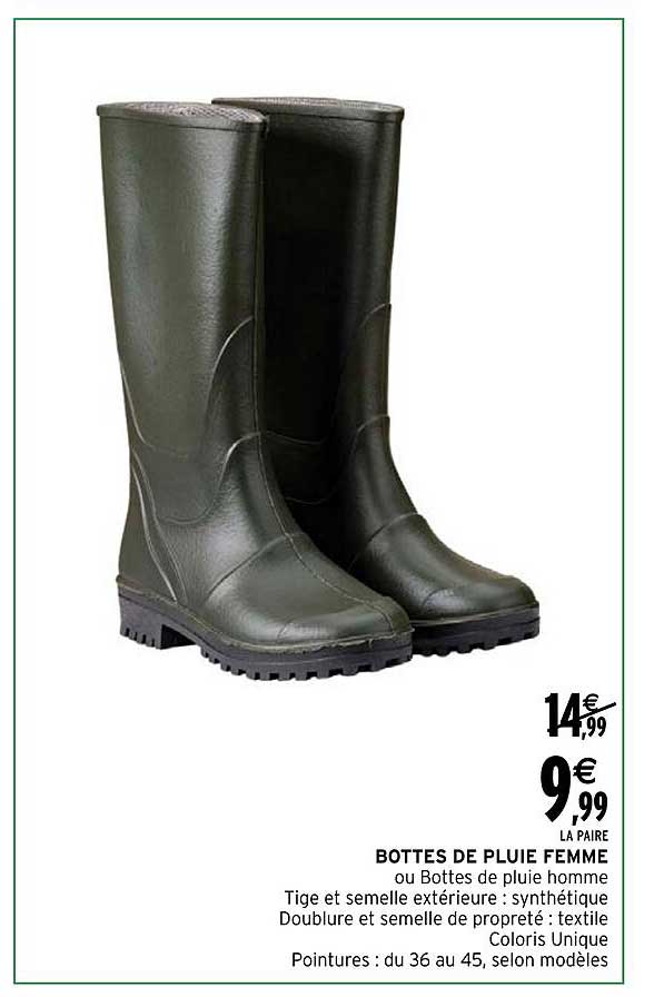 Bottes De Pluie Femme