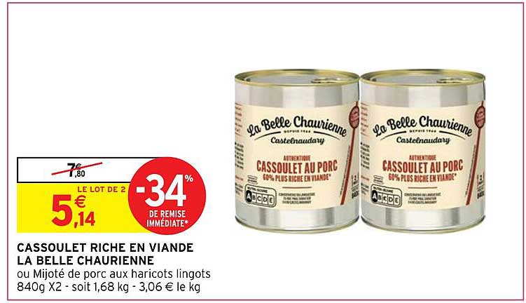 cassoulet riche en viande la belle chaurienne