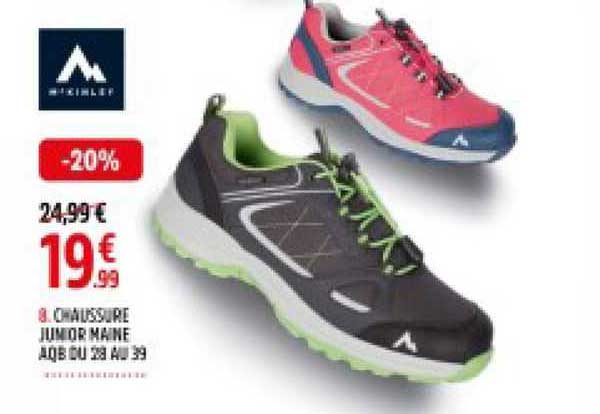 chaussure junior maine aqb du 29 au 39