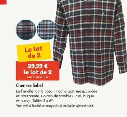 chemise sahel
