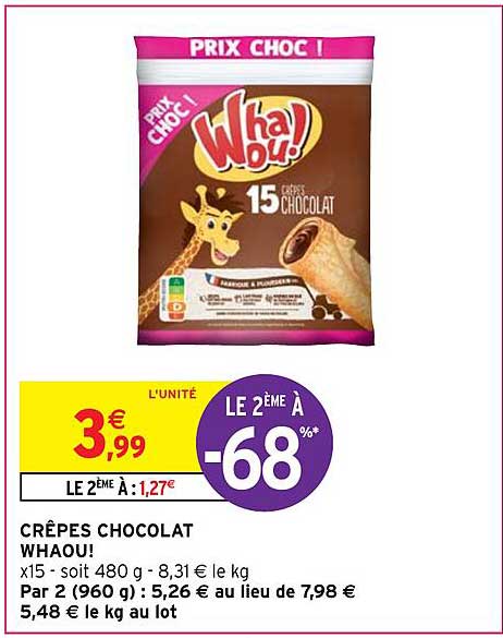 Crêpes Chocolat Whaou!