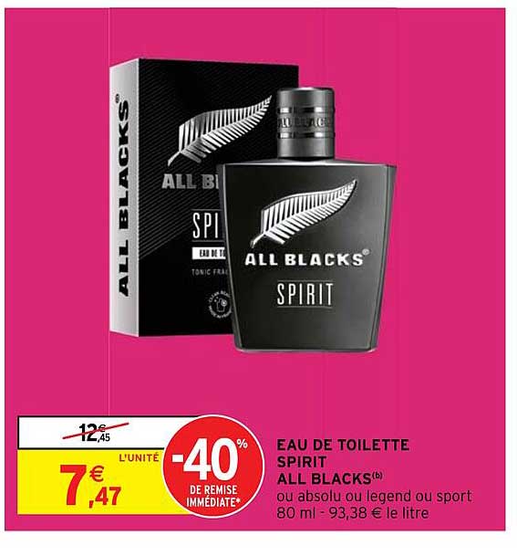 eau de toilette spirit all blacks