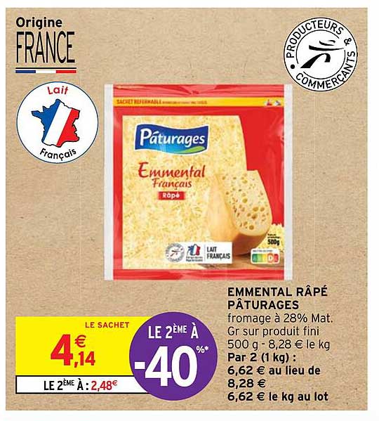 Emmental Râpé Pâturages