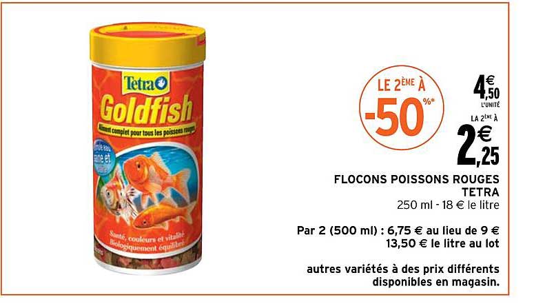 Flocons Poissons Rouges Tetra