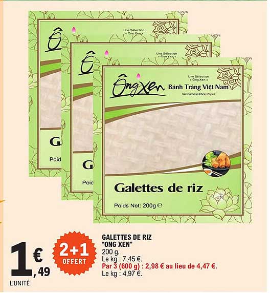 galettes de riz "ong xen"