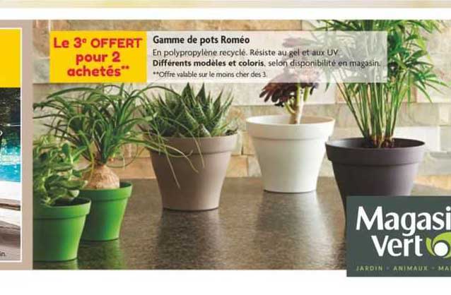 gamme de pots roméo