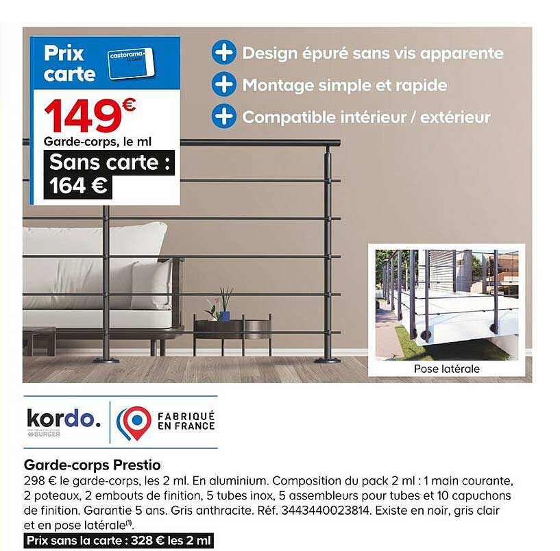 garde-corps prestio kordo.