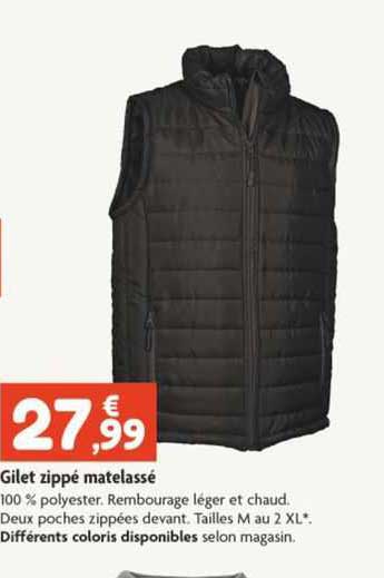 Gilet Zippé Matelassé