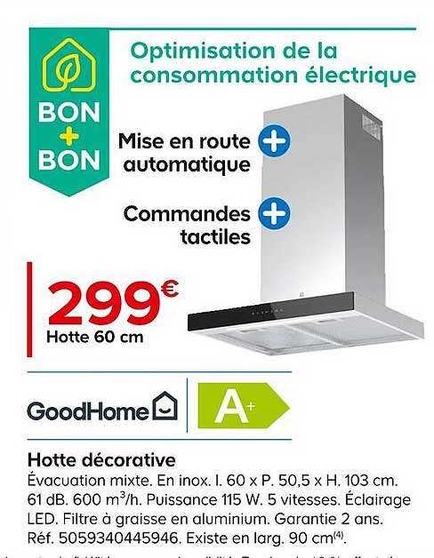 Hotte Décorative GoodHome